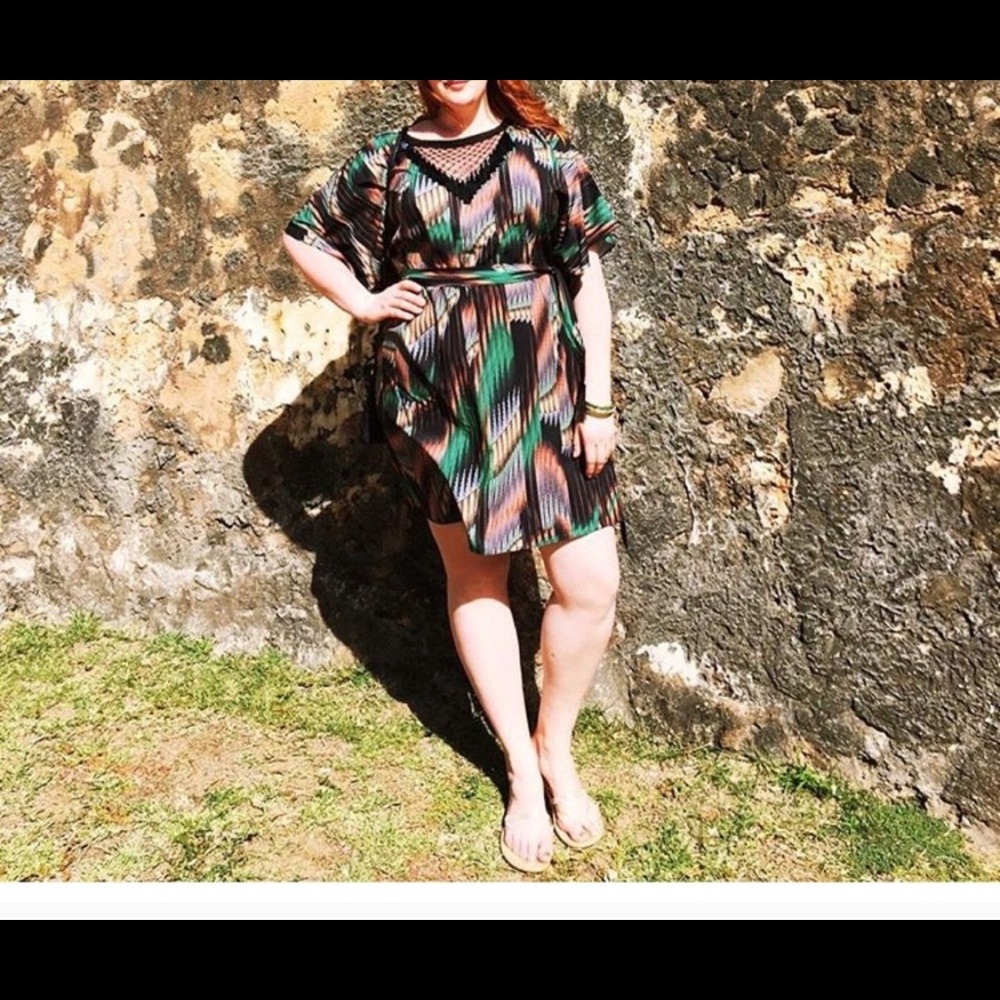 City chic multi color dress size 1X